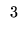 $\displaystyle \begin{array}{r}
3
\end{array}$