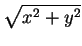 $\displaystyle \sqrt{x^2+y^2}$