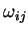 $\displaystyle \omega_{ij}$