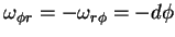 $\displaystyle \omega_{\phi r} = -\omega_{r \phi}=-d\phi$