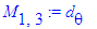 M[1,3] := d[theta]