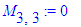 M[3,3] := 0