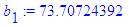 b[1] := 73.70724392